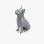 Boston Terrier 3D Seated - Imagem 2