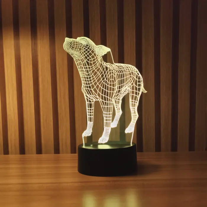 Luminária LED 3D Vira-Lata (SRD) - Imagem 1