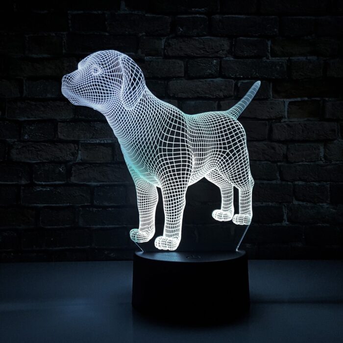 Luminária LED 3D Dog - Imagem 1