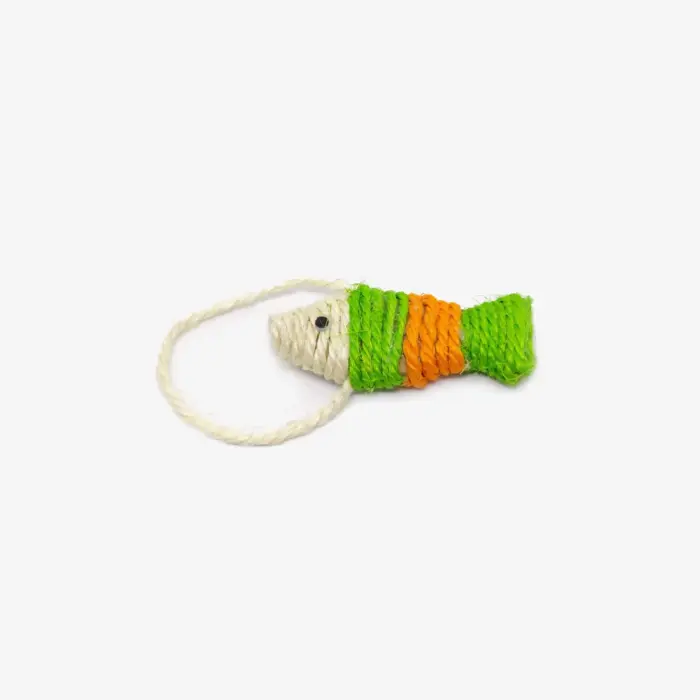 Brinquedo para Gatos Peixe Sisal - Imagem 1
