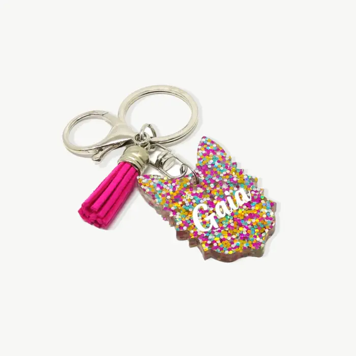 Chaveiro Personalizado Purpurina - Imagem 1