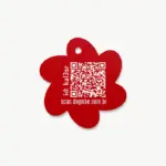 Tag de Identificação com QR Code Flor - Petscan - Imagem 2