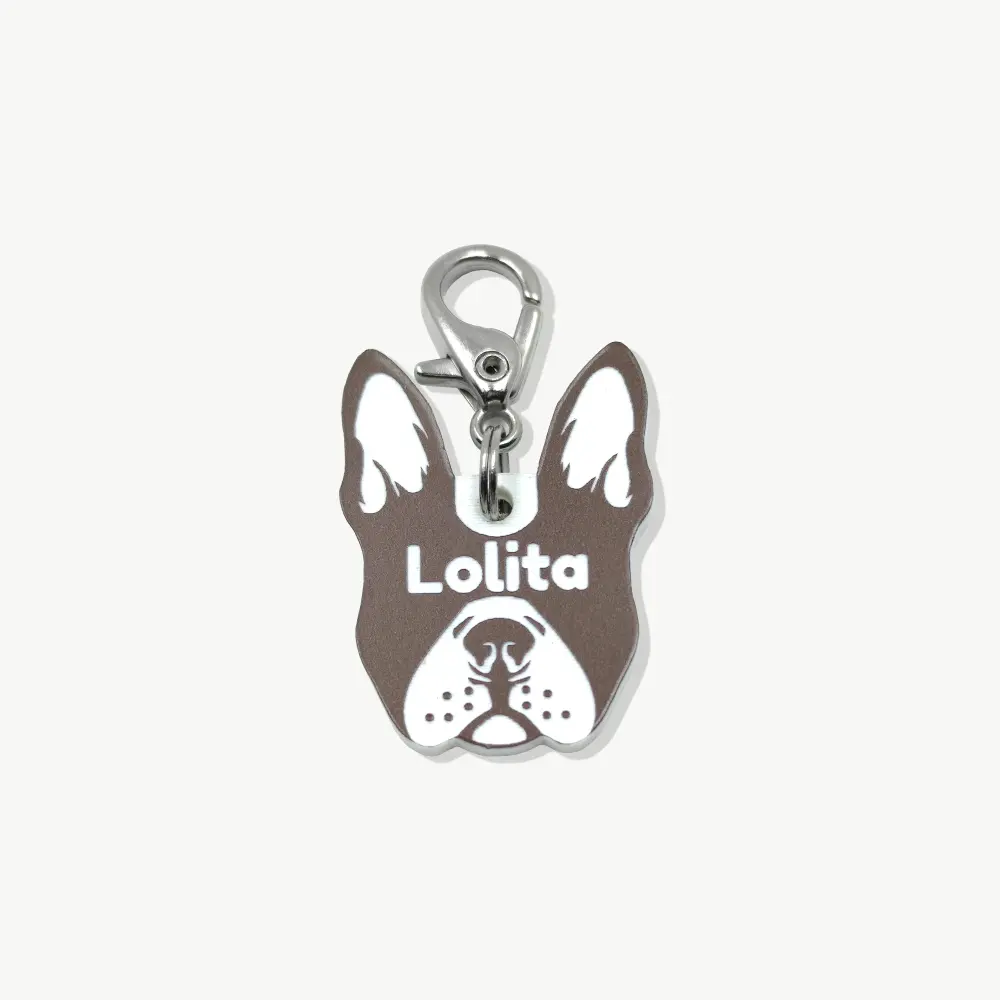 tag-de-identificação-boston Tag de Identificação Boston Terrier - Imagem 1