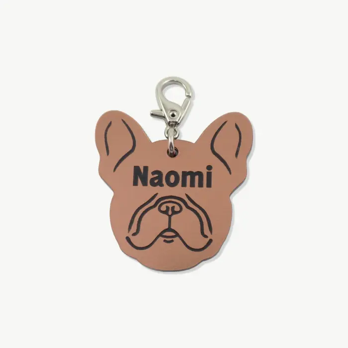 Tag de Identificação Buldogue Francês New - Imagem 1