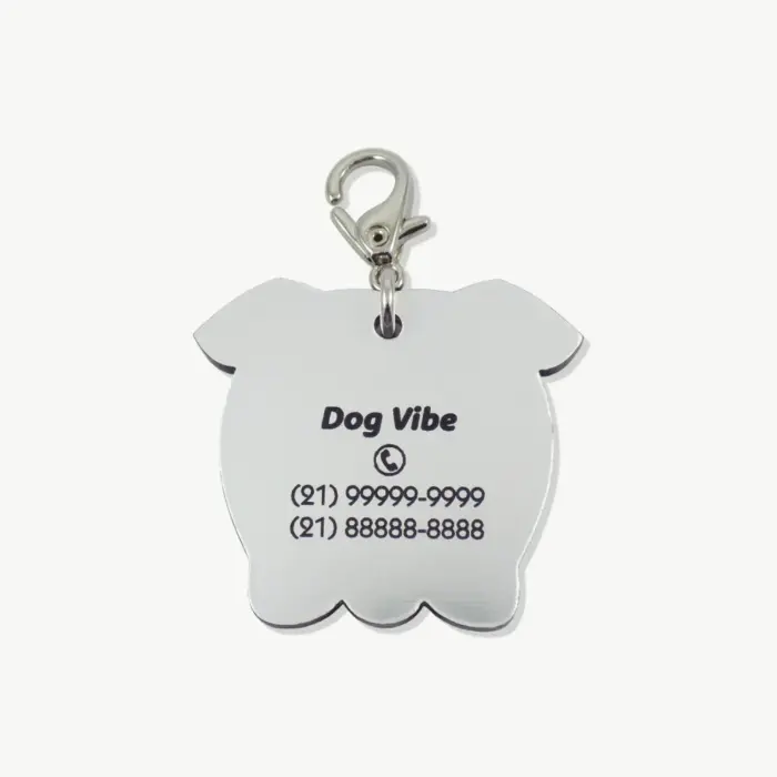 Tag de Identificação Buldogue Inglês - Imagem 2
