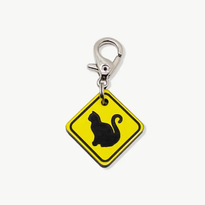 Tag de Identificação Placa de Trânsito Cat - Imagem 1