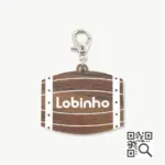 Tag de Identificação com QR Code Barril - Petscan