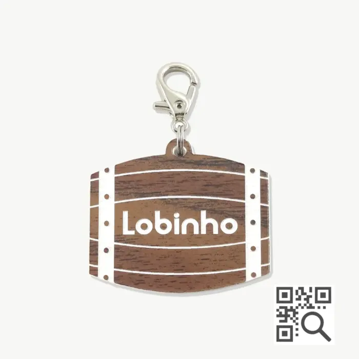 Tag de Identificação com QR Code Barril - Petscan - Imagem 1