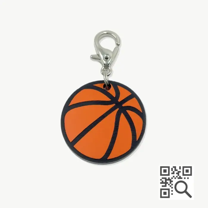 Tag de Identificação com QR Code Bola de Basquete - Petscan - Imagem 1