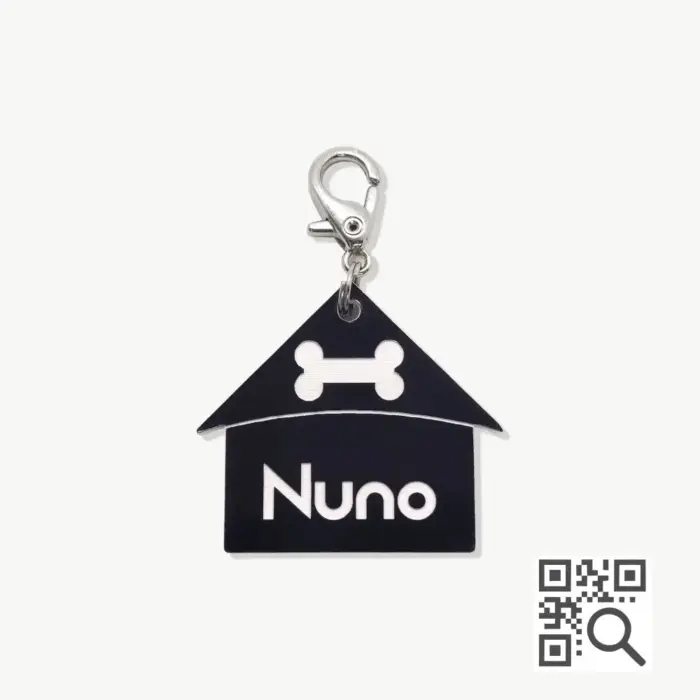 Tag de Identificação com QR Code Casinha - Petscan - Imagem 1