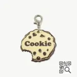 Tag de Identificação com QR Code Cookie - Petscan