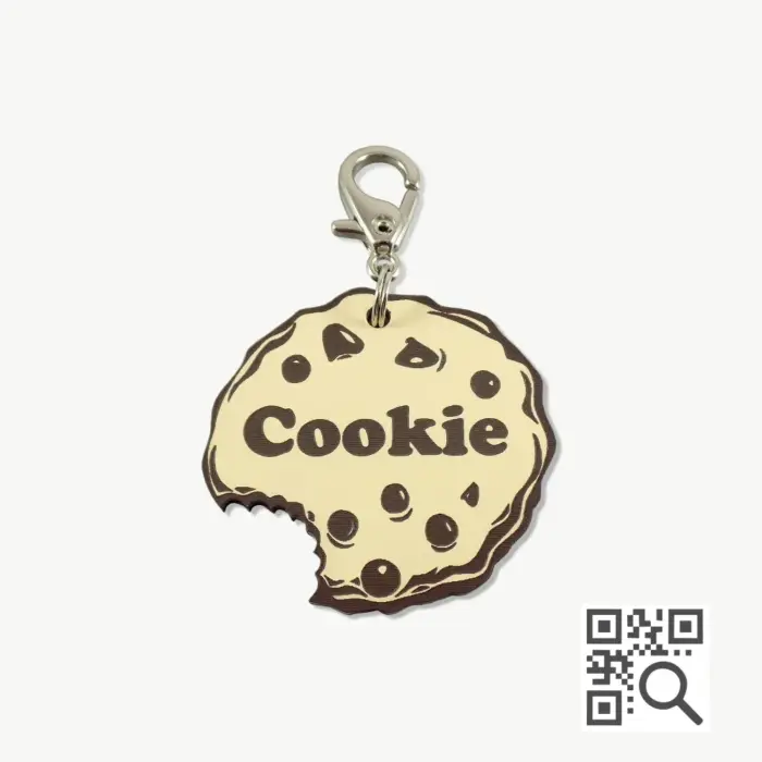 Tag de Identificação com QR Code Cookie - Petscan - Imagem 1