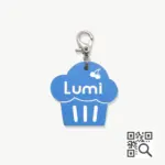 Tag de Identificação com QR Code Cupcake - Petscan