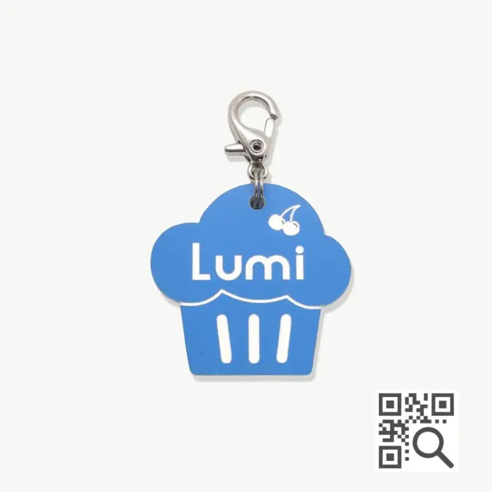 Tag de Identificação com QR Code Cupcake - Petscan - Imagem 1