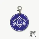 Tag de Identificação com QR Code Flor de Lótus - Petscan