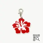 Tag de Identificação com QR Code Hibisco - Petscan
