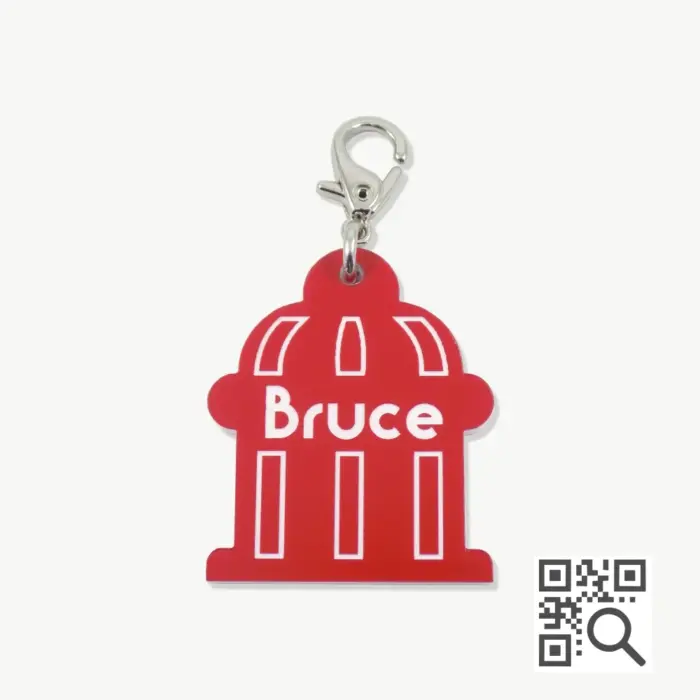Tag de Identificação com QR Code Hidrante- Petscan - Imagem 1