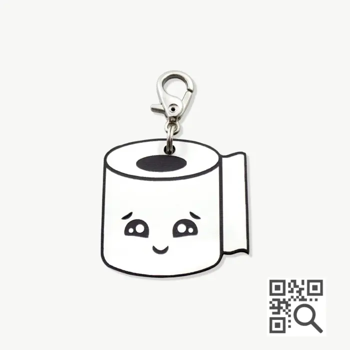 Tag de Identificação com QR Code Papel Higiênico - Petscan - Imagem 1