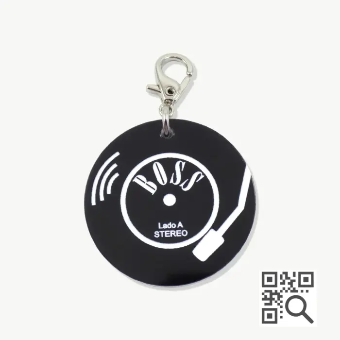 Tag de Identificação com QR Code Vinil - Petscan - Imagem 1