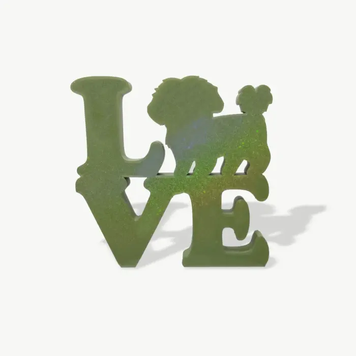 Enfeite 3D Love Shih Tzu - Imagem 1