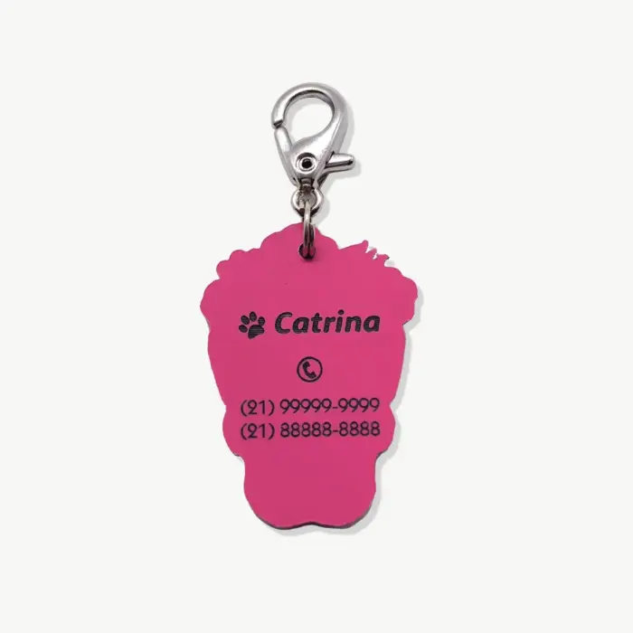 Tag de Identificação Caveira Mexicana Feminina - Imagem 2