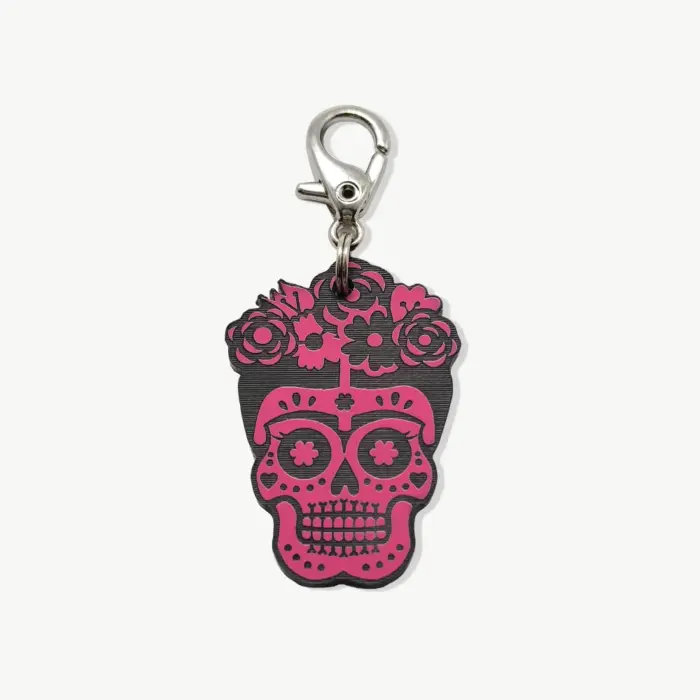 Tag de Identificação Caveira Mexicana Feminina - Imagem 1