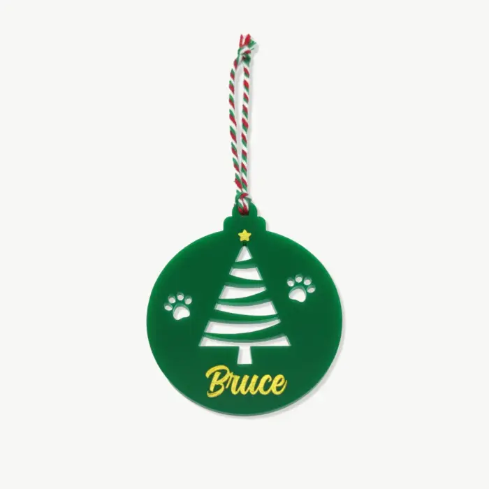Enfeite de Natal Bola com Árvore - Imagem 1