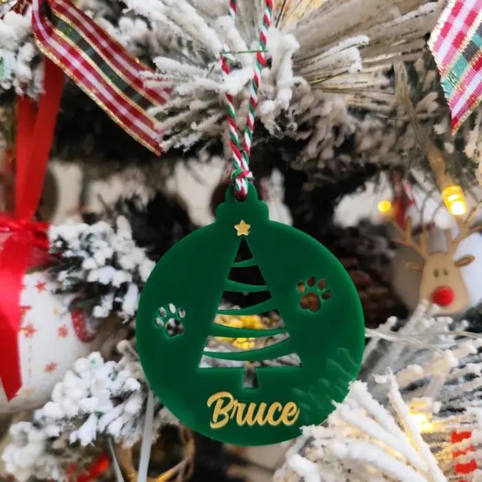 Enfeite de Natal Bola com Árvore - Imagem 2