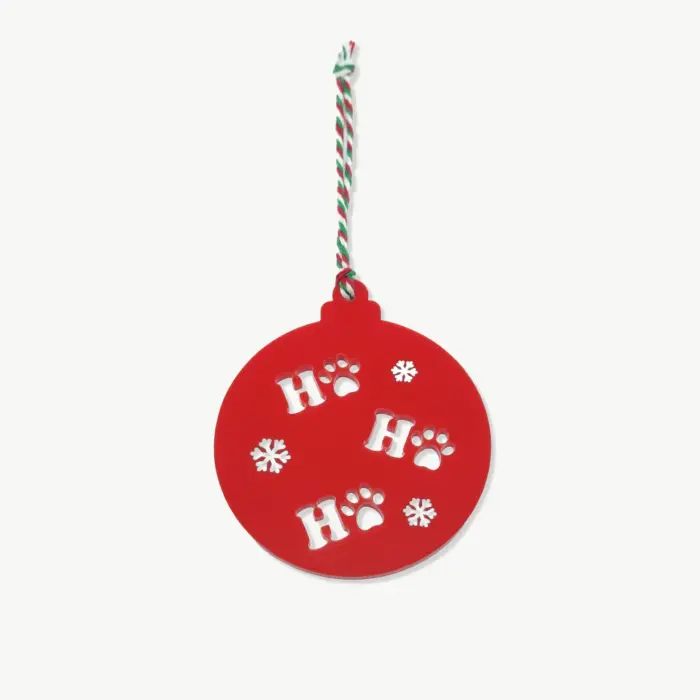 Enfeite de Natal Bola Ho Ho Ho - Imagem 1