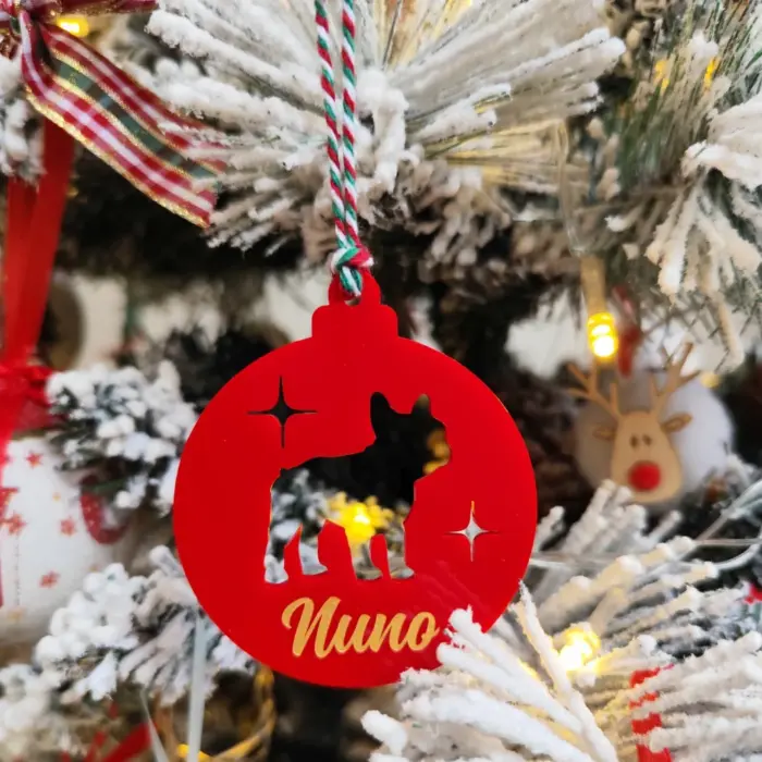 Enfeite de Natal Bola Raças - Imagem 2