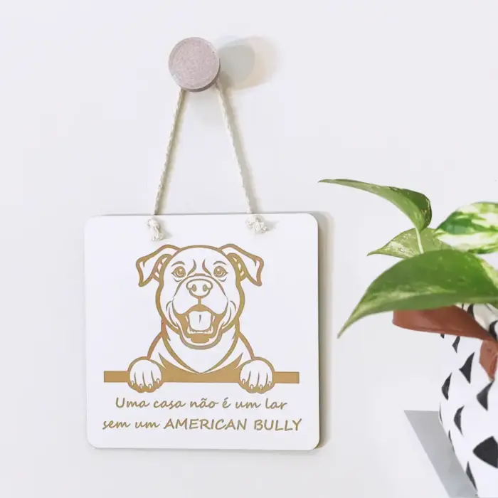 Quadrinho Decorativo American Bully - Imagem 1