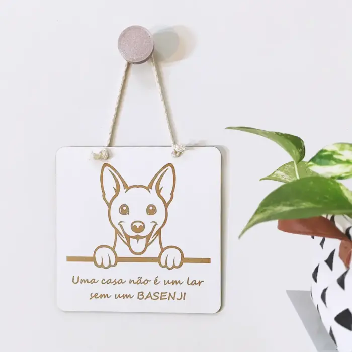Quadrinho Decorativo Basenji - Imagem 1