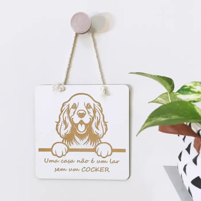 Quadrinho Decorativo Cocker Spaniel - Imagem 1
