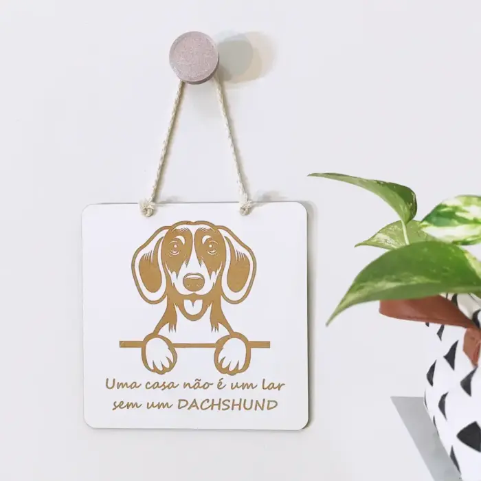 Quadrinho Decorativo Dachshund - Imagem 1