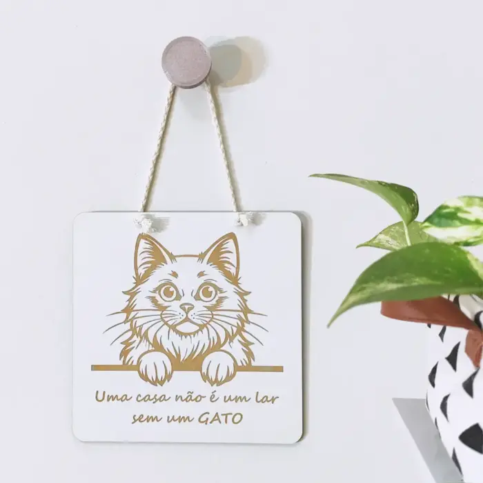 Quadrinho Decorativo Gato 3 - Imagem 1