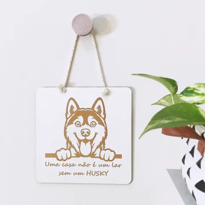 Quadrinho Decorativo Husky - Imagem 1