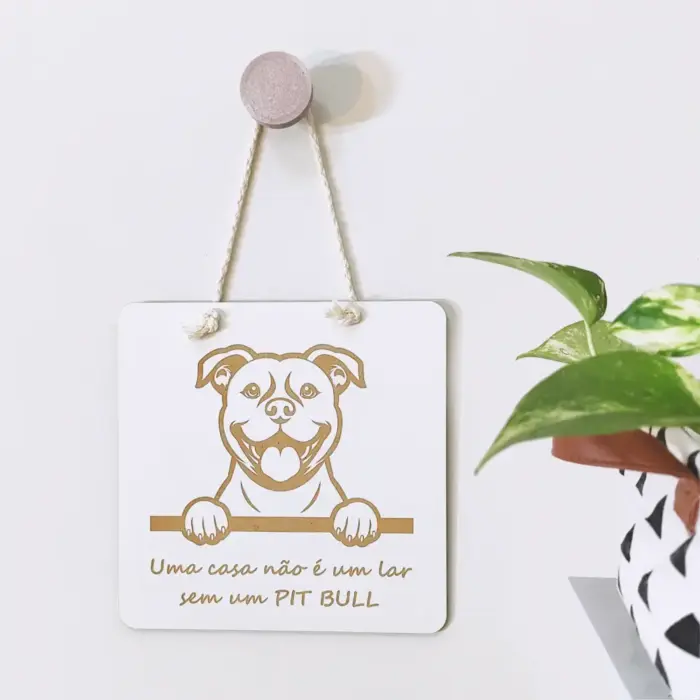 Quadrinho Decorativo Pit Bull - Imagem 1