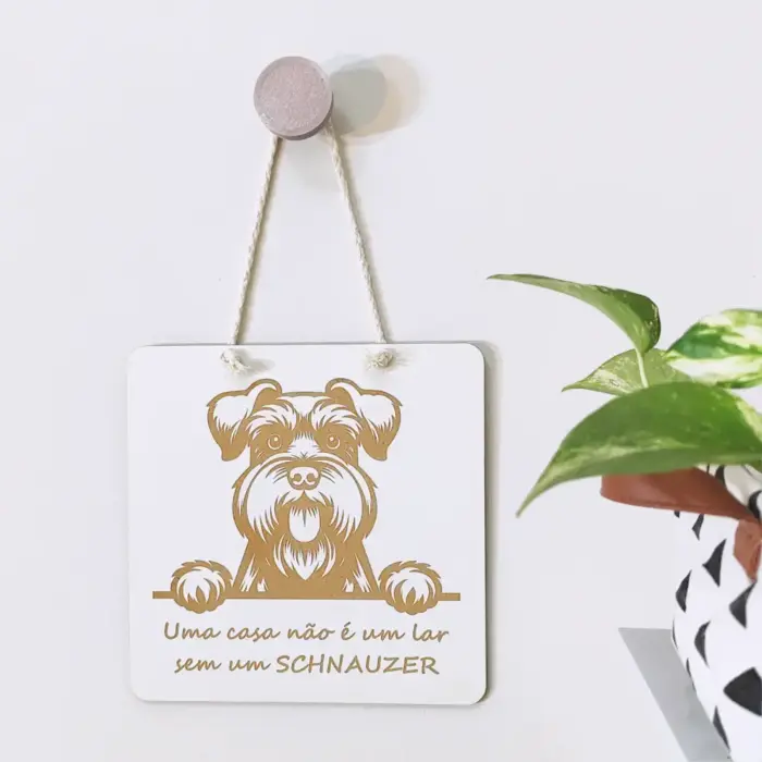 Quadrinho Decorativo Schnauzer - Imagem 1