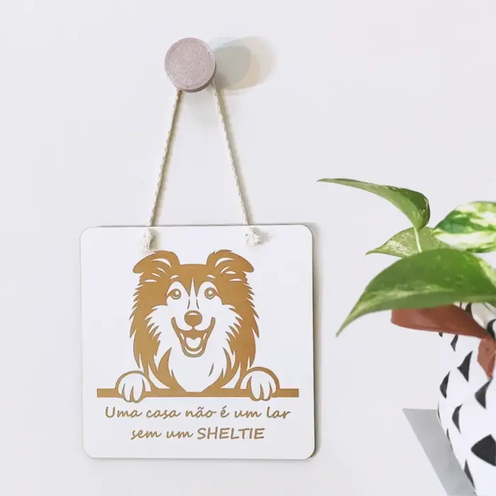 Quadrinho Decorativo Sheltie - Imagem 1