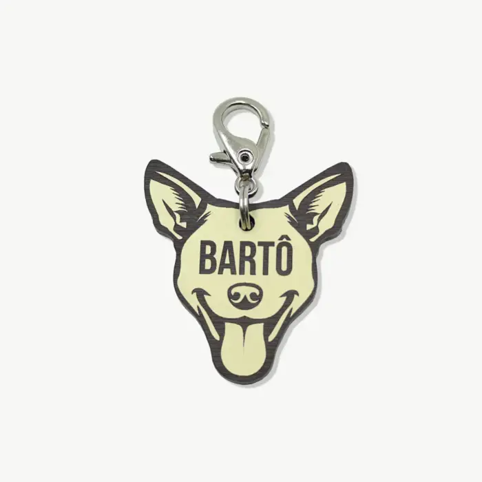 Tag de Identificação Vira-Lata (Orelha em Pé) - Imagem 1