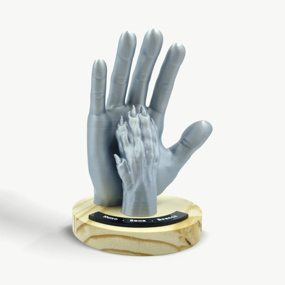 enfeite-sintonizados-prata Escultura Sintonizados - Imagem 2