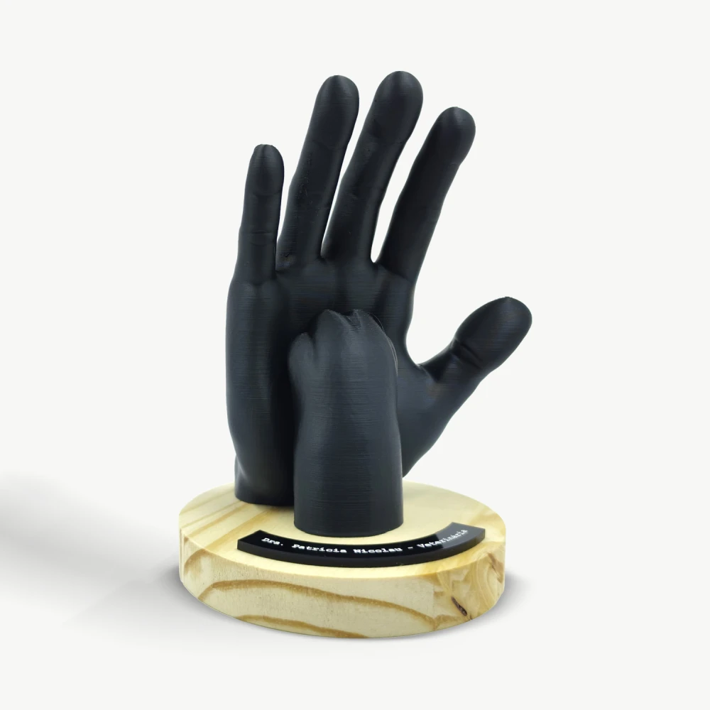 enfeite-sintonizados-preto Escultura Sintonizados - Imagem 4