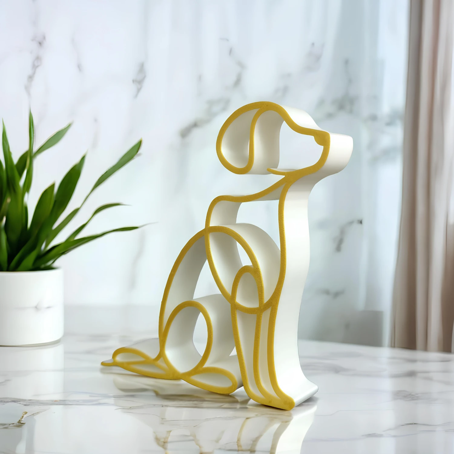 figura-decorativa dog_lines Enfeite Decorativo Dog and Cat Lines - Imagem 2